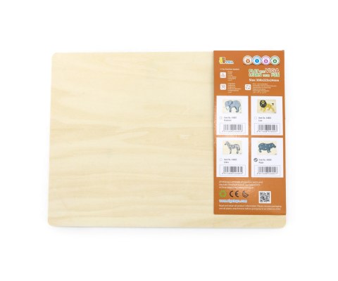 Viga 44604 Puzzle na podkładce z uchwytami - Hipopotam Viga 44604 Puzzle na podkładce z uchwytami - Hipopotam