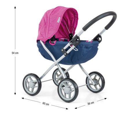 Wózek dla lalek Dori Prestige Navy Milly Mally Wózek dla lalek Dori Prestige Navy Milly Mally