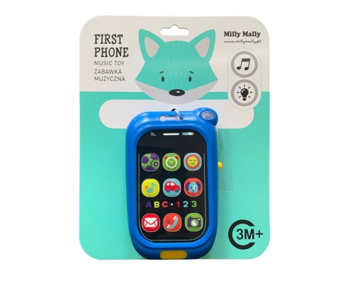 Zabawka muzyczna Pierwszy telefon - First phone BLUE Milly Mally Zabawka muzyczna Pierwszy telefon - First phone BLUE Milly Mally