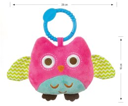 Zawieszka pluszowa Sówka - Happy owl - 2552 PINK Milly Mally