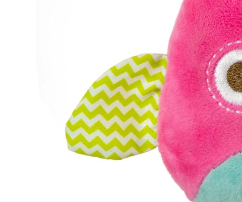 Zawieszka pluszowa Sówka - Happy owl - 2552 PINK Milly Mally Zawieszka pluszowa Sówka - Happy owl - 2552 PINK Milly Mally