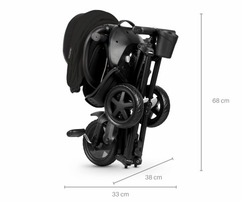 Rowerek Trójkołowy Nova Niello Black Qplay Rowerek Trójkołowy Nova Niello Black Qplay