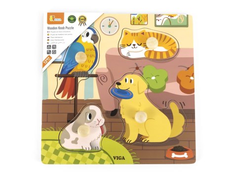 Viga 44595 Puzzle z uchwytami - zwierzęta Viga 44595 Puzzle z uchwytami - zwierzęta