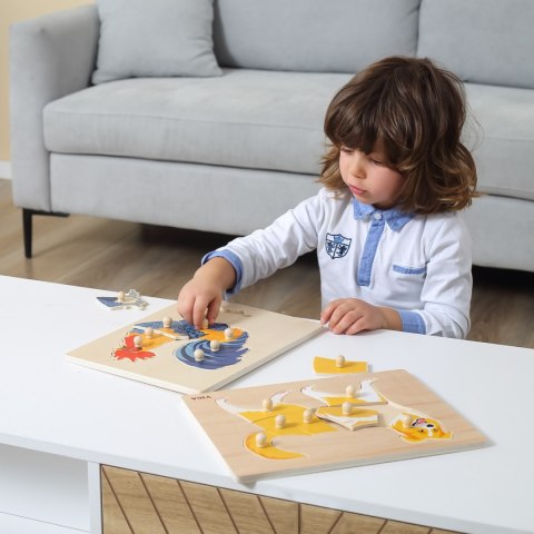 Viga 44610 Puzzle na podkładce z uchwytami - Kogut Viga 44610 Puzzle na podkładce z uchwytami - Kogut