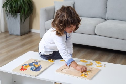 Viga 44611 Puzzle na podkładce z uchwytami - Pies Viga 44611 Puzzle na podkładce z uchwytami - Pies