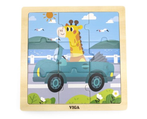 Viga 44629 Puzzle na podkładce 9 elementów - auto Viga 44629 Puzzle na podkładce 9 elementów - auto