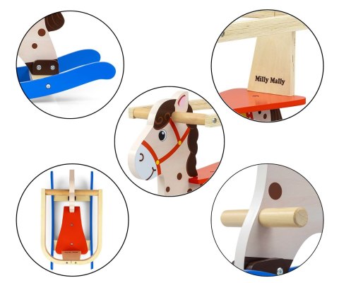 Koń Lucky 12 - Blue/Red Milly Mally Koń Lucky 12 - Blue/Red Milly Mally