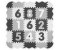 Mata piankowa puzzle Jolly 3x3 Digits - Grey Milly Mally