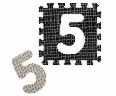 Mata piankowa puzzle Jolly 3x3 Digits - Grey Milly Mally Mata piankowa puzzle Jolly 3x3 Digits - Grey Milly Mally
