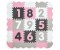 Mata piankowa puzzle Jolly 3x3 Digits - Pink Grey Milly Mally