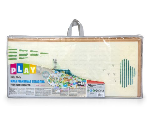 Mata piankowa składana Play Trains and Cars T1 Milly Mally Mata piankowa składana Play Trains and Cars T1 Milly Mally