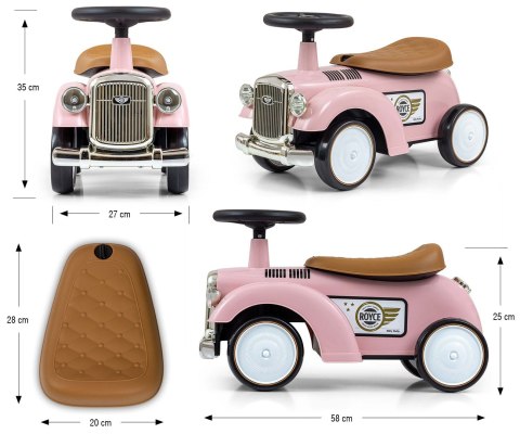 Jeździk dla dzieci Royce Pink Milly Mally Jeździk dla dzieci Royce Pink Milly Mally