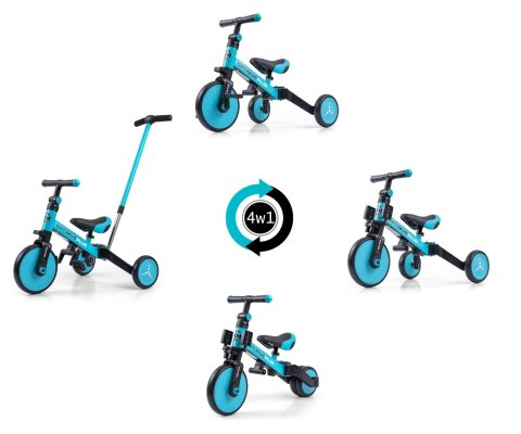 Rowerek 4w1 Optimus Plus Blue Milly Mally Rowerek 4w1 Optimus Plus Blue Milly Mally