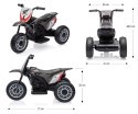 Pojazd na akumulator Motocykl HONDA CRF 450R Grey Milly Mally