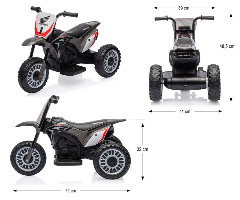 Pojazd na akumulator Motocykl HONDA CRF 450R Grey Milly Mally Pojazd na akumulator Motocykl HONDA CRF 450R Grey Milly Mally