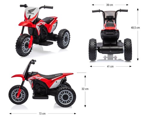 Pojazd na akumulator Motocykl HONDA CRF 450R Red Milly Mally Pojazd na akumulator Motocykl HONDA CRF 450R Red Milly Mally
