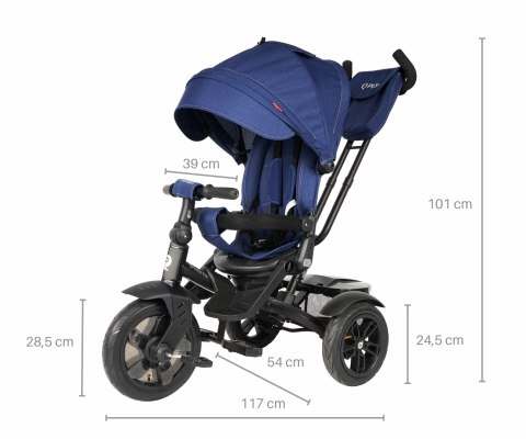 Rowerek Trójkołowy Premium Navy/Blue Qplay Rowerek Trójkołowy Premium Navy/Blue Qplay