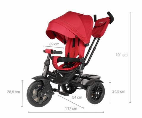 Rowerek Trójkołowy Premium Red Qplay Rowerek Trójkołowy Premium Red Qplay