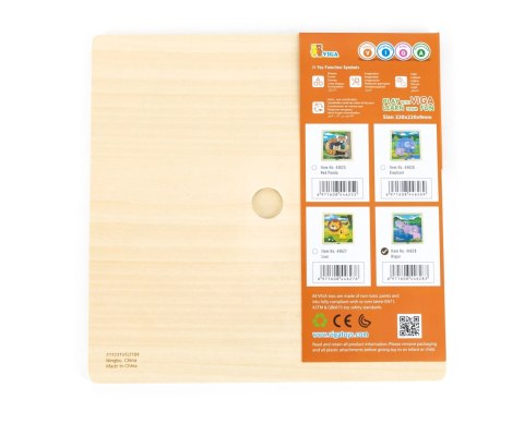 Viga 44628 Puzzle na podkładce 9 elementów - hipopotam Viga 44628 Puzzle na podkładce 9 elementów - hipopotam